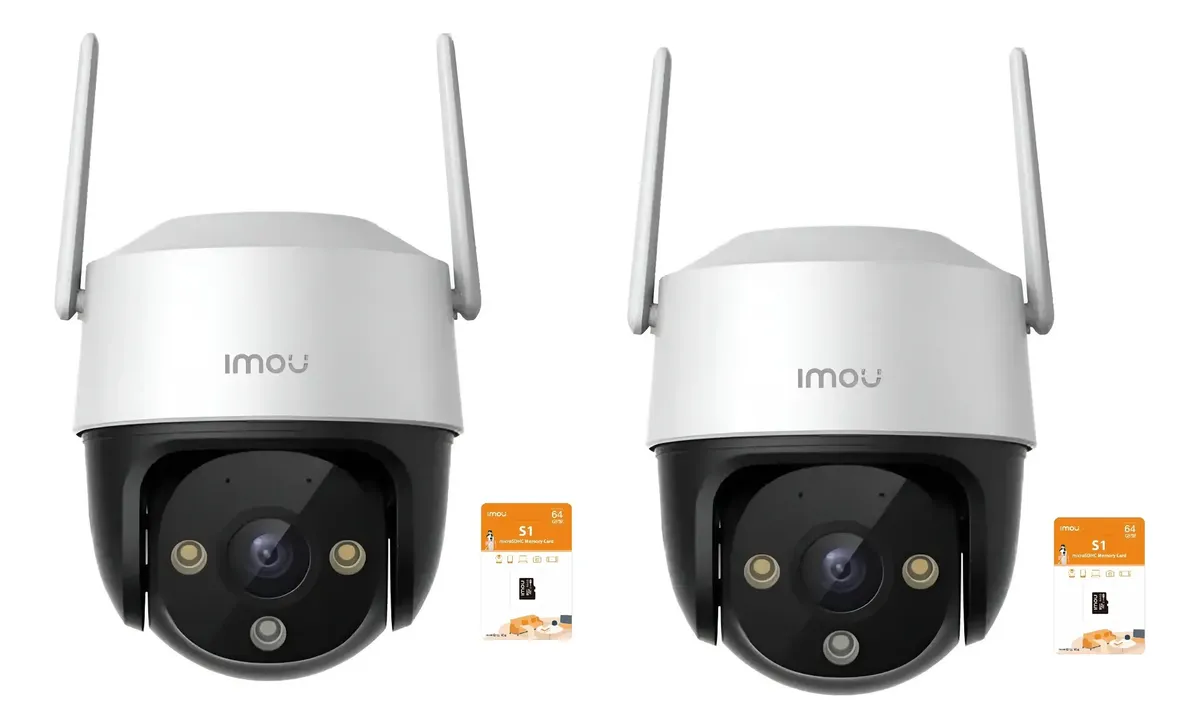 Kit 2 Camara Wifi Imou Cruiser Se+ 3mp Color Exterior + 64gb $310000